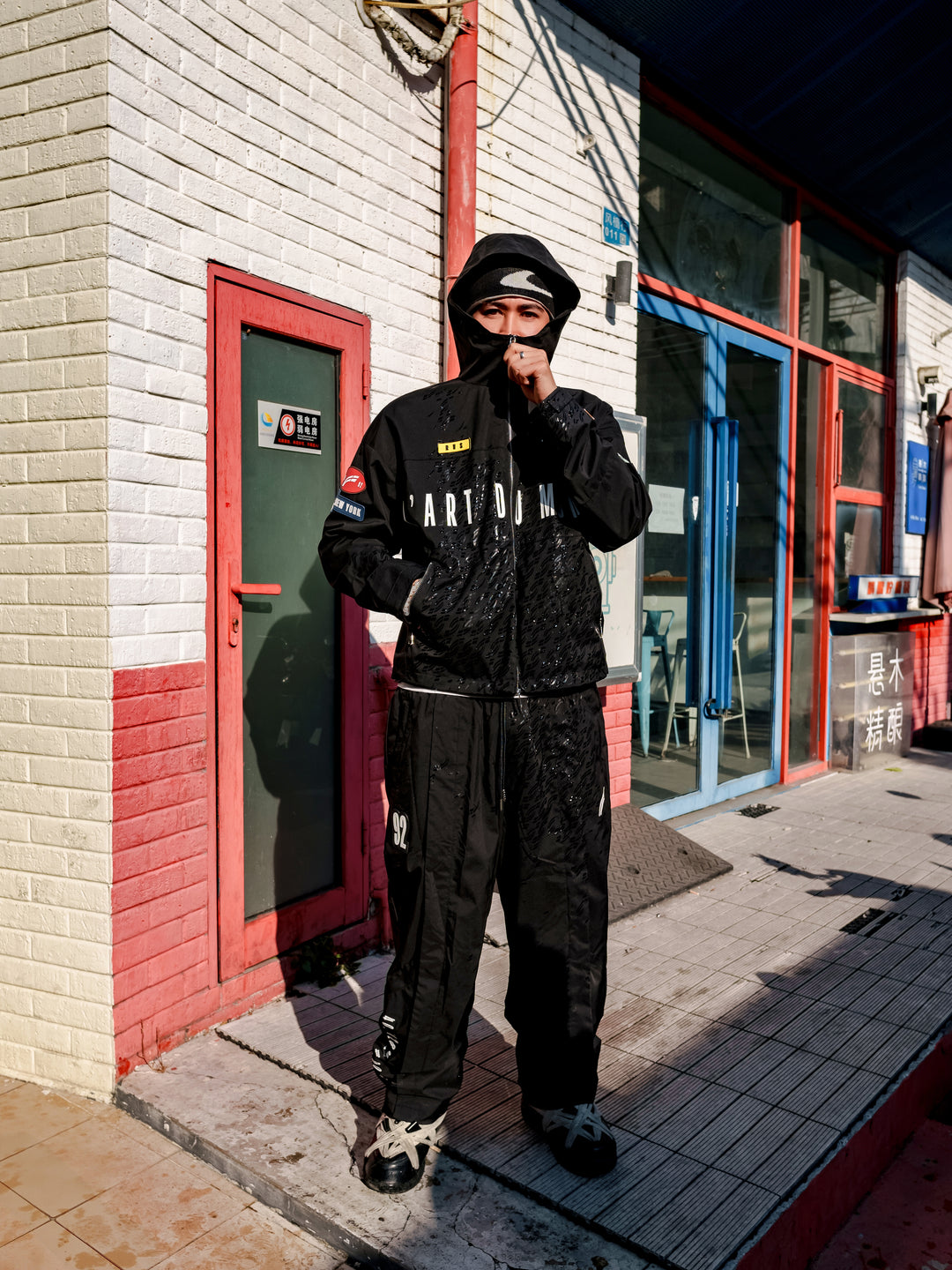 Black "Doppler" Weather Tech Jacket