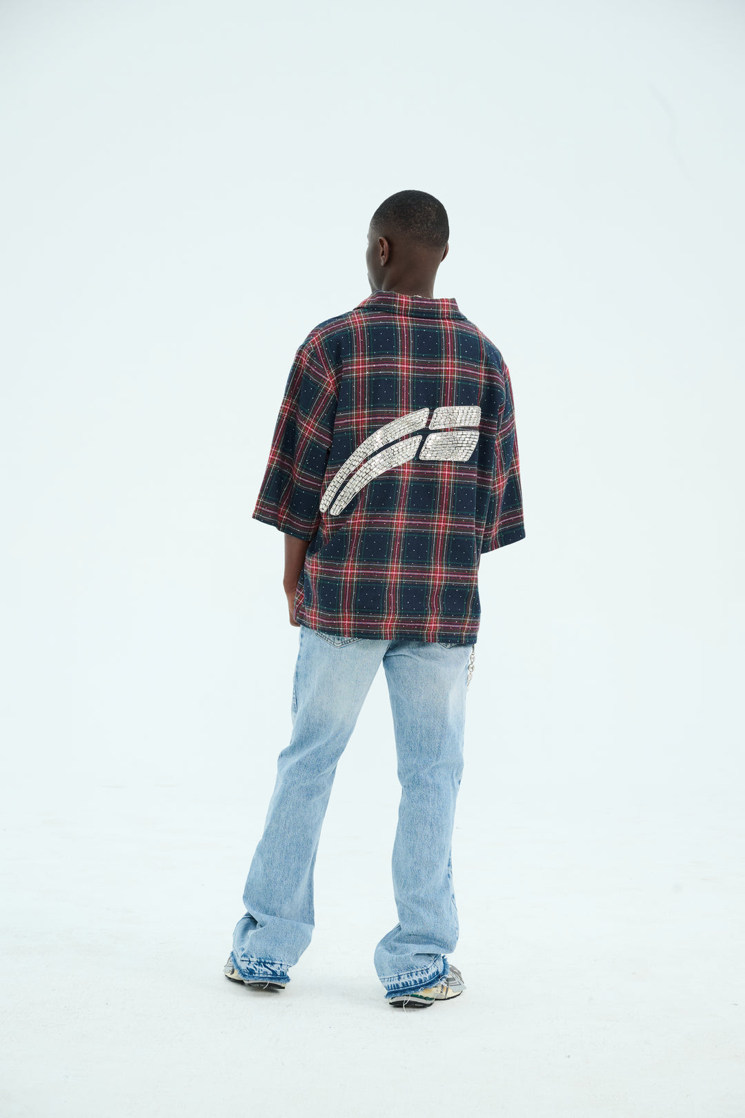 Navy/Crimson  "Lumière" Flannel
