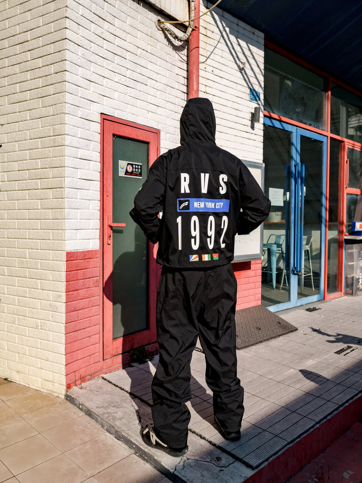 Black "Doppler" Weather Tech Jacket