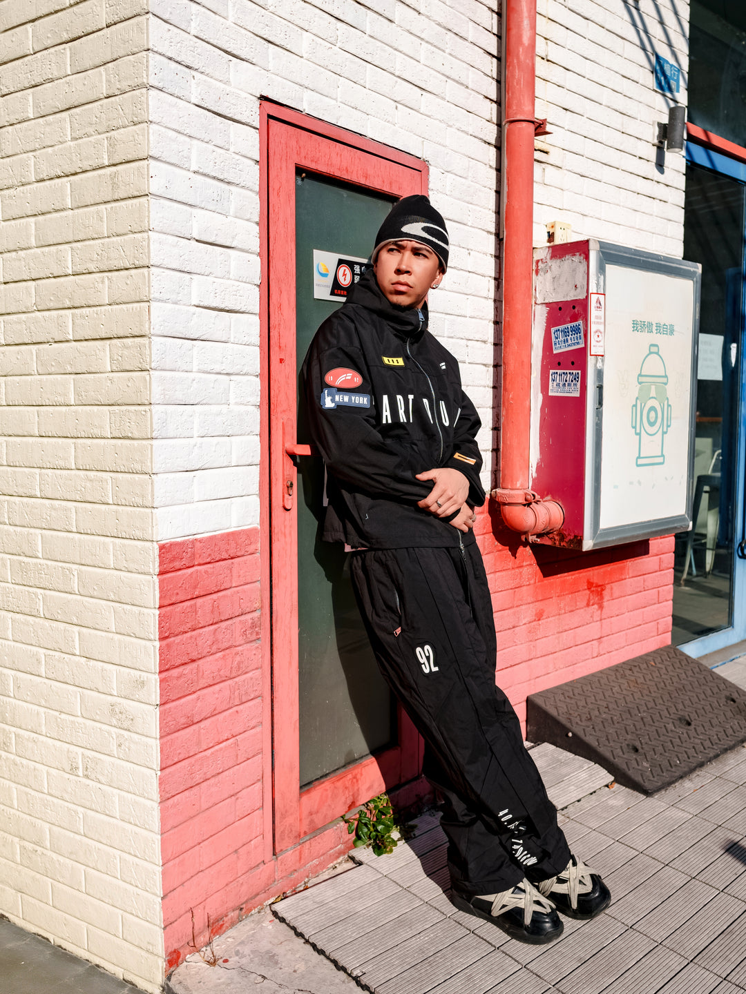 Black "Doppler" Weather Tech Pants