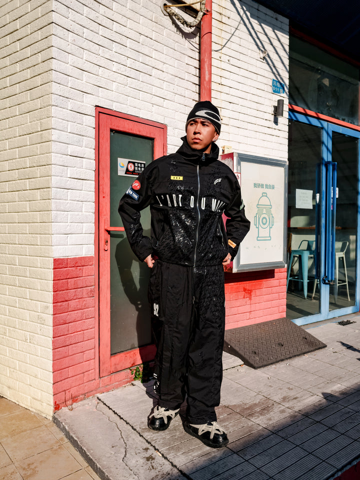 Black "Doppler" Weather Tech Jacket