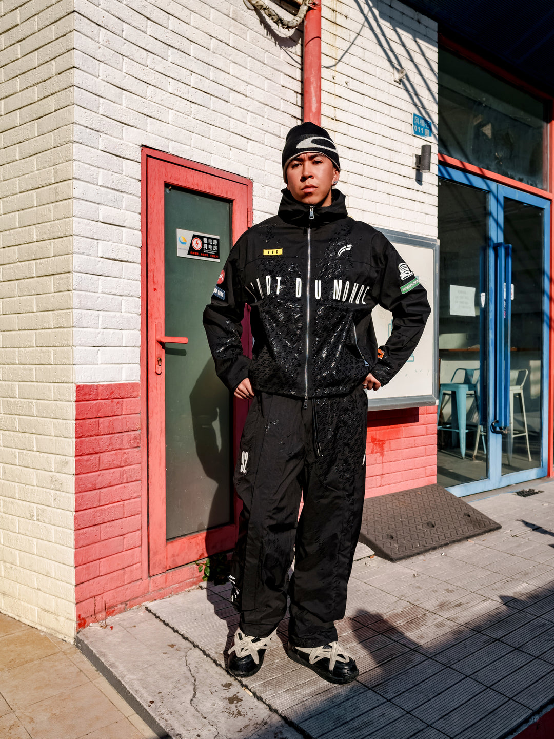 Black "Doppler" Weather Tech Jacket