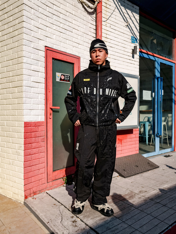 Black "Doppler" Weather Tech Jacket