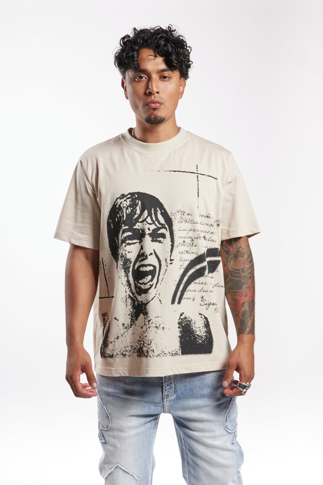 Cream "Scream" Tee