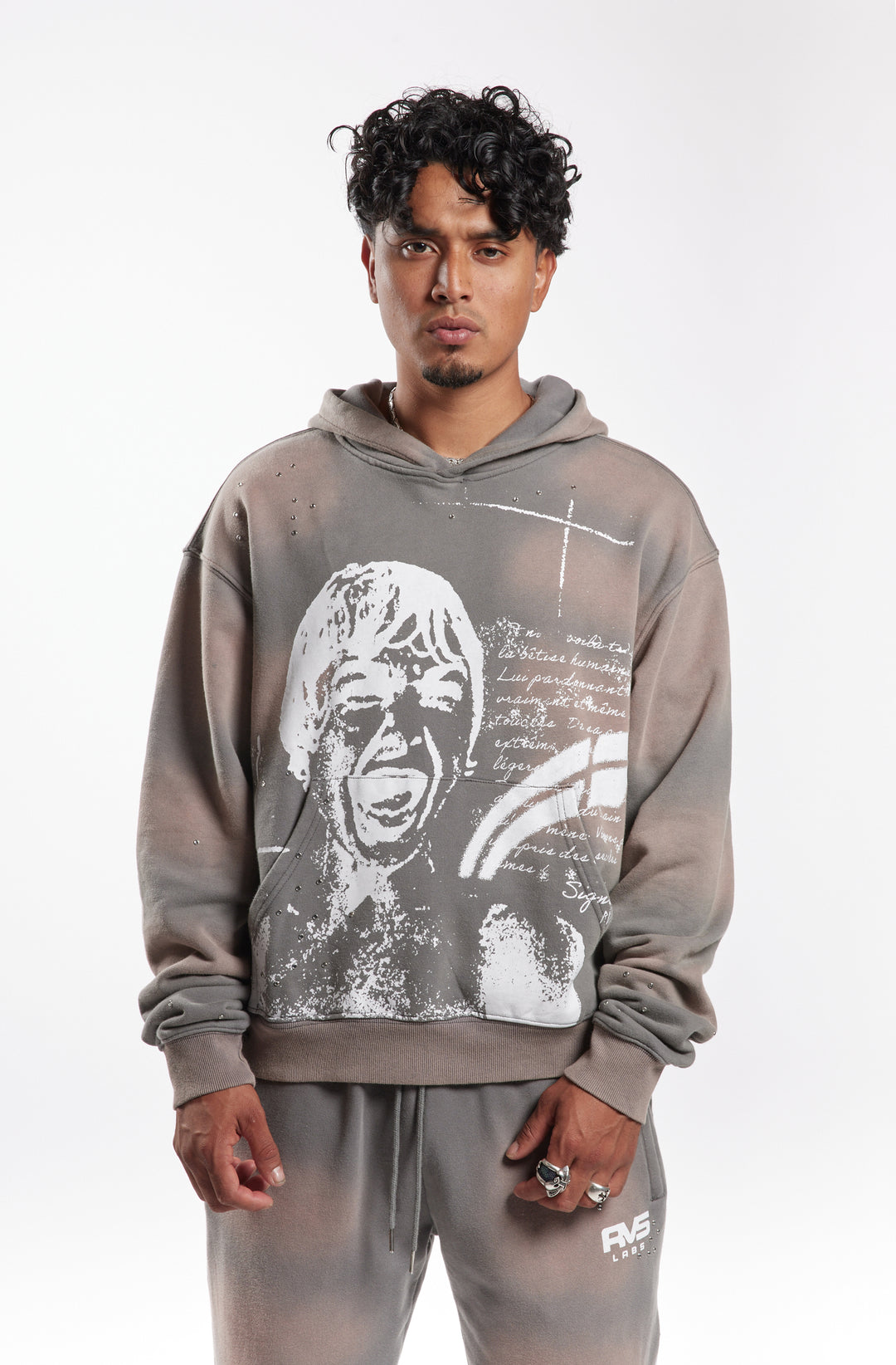 Washed Ash  "Scream" Hoody