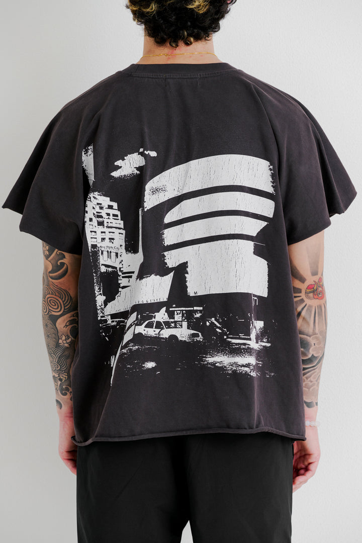 Pigment Wash "Artifact"  Cut Off Wing-Tee