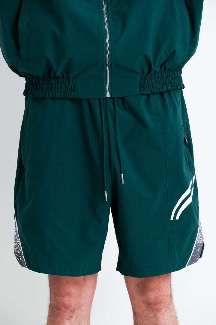 Emerald / Grey  "Astral" shorts