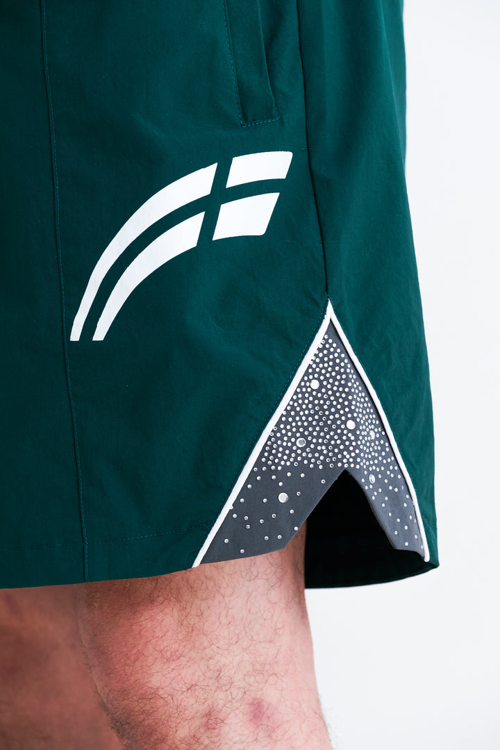 Emerald / Grey  "Astral" shorts