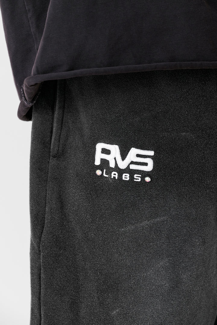 Smoke Washed "Signature" Shorts with Gem Stones