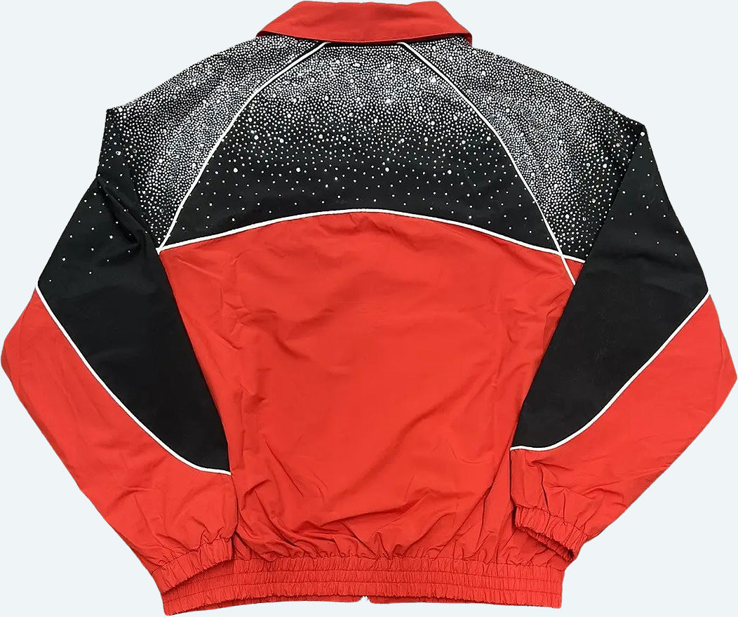 Varsity Red /Black  "Astral" Zip Windbreaker