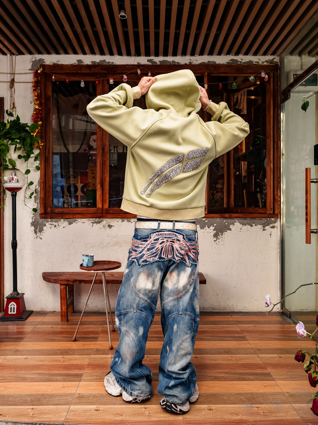 Mint Sand Orange "Etoile"  Hoody