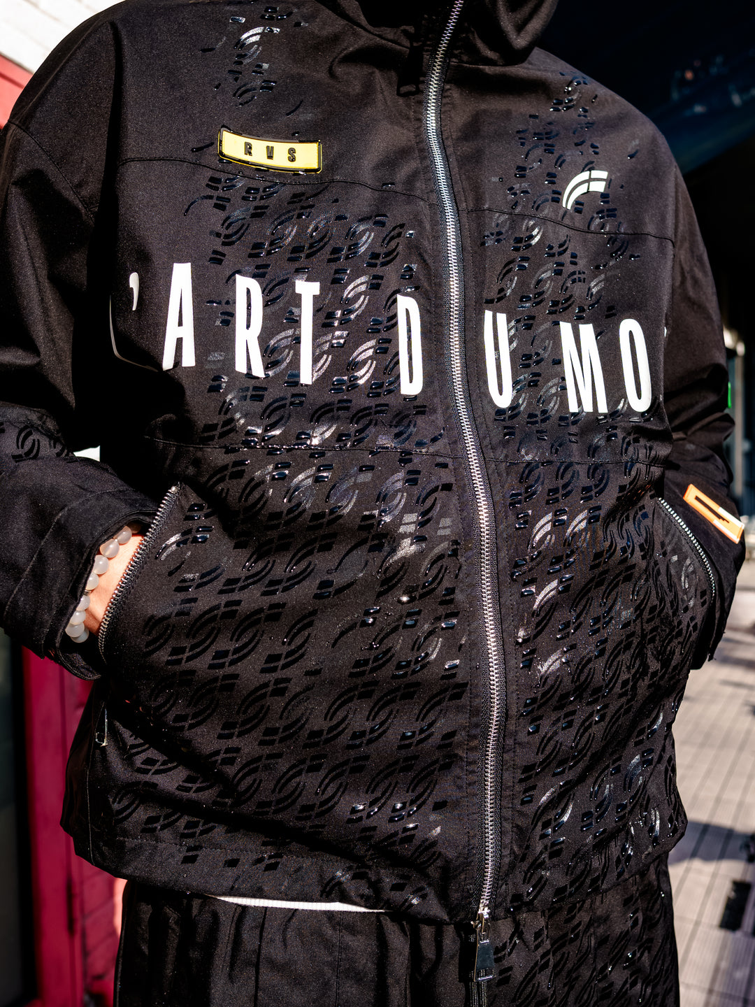 Black "Doppler" Weather Tech Jacket