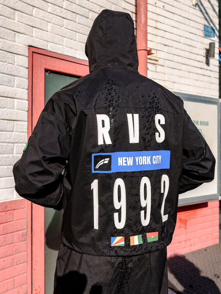 Black "Doppler" Weather Tech Jacket