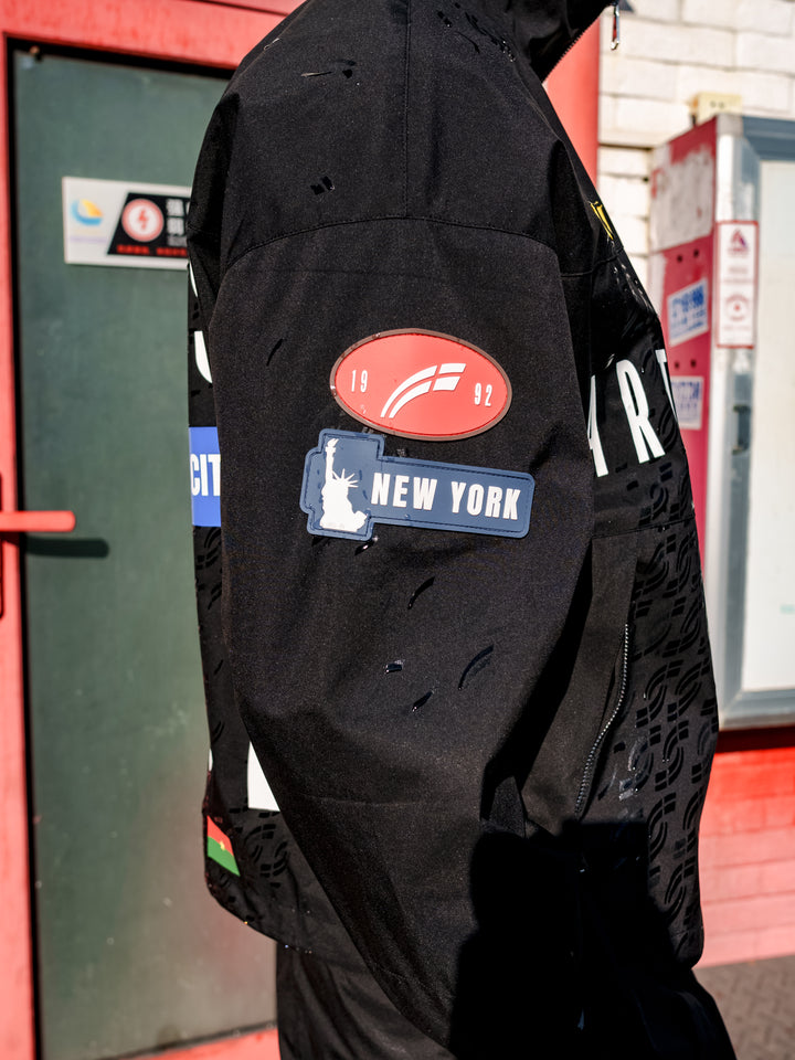 Black "Doppler" Weather Tech Jacket