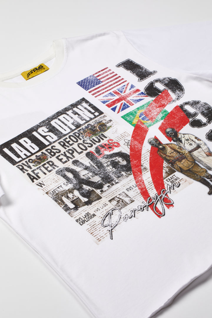 White "Article" T-shirt