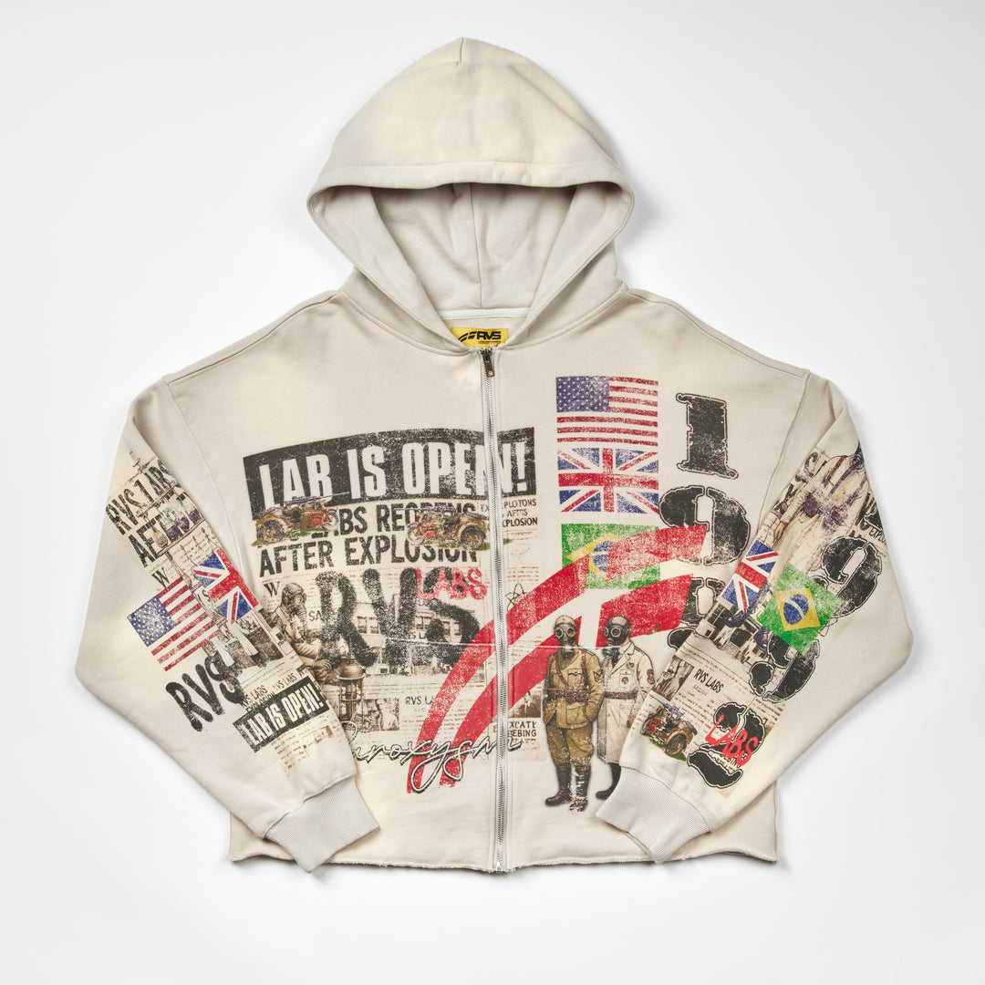 Sun Washed  "Article" Zip Hoody