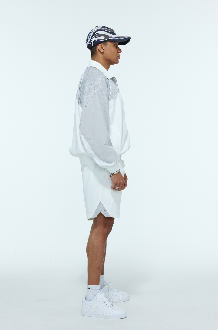 White / Cool Grey  "Astral" Zip Windbreaker  - PRE ORDER