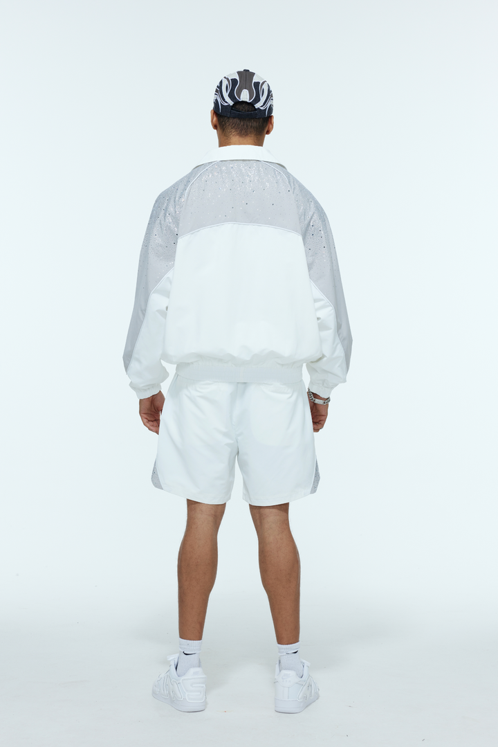 White / Cool Grey  "Astral" Zip Windbreaker  - PRE ORDER